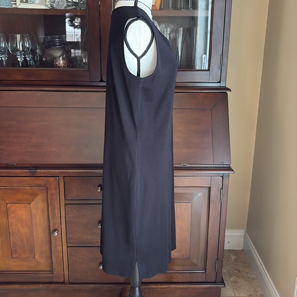 Misook Knit Black Dress M - Picture 4 of 10